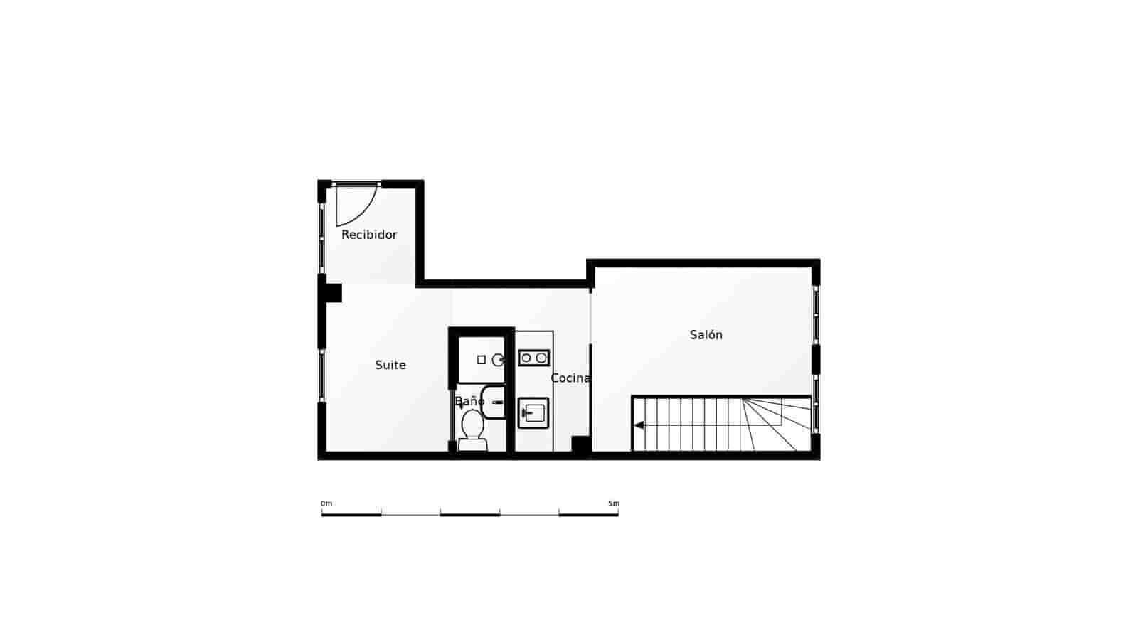 1 slaapkamer Penthouse te koop in Barcelona stad - € 345.000 (Ref: 9390031)