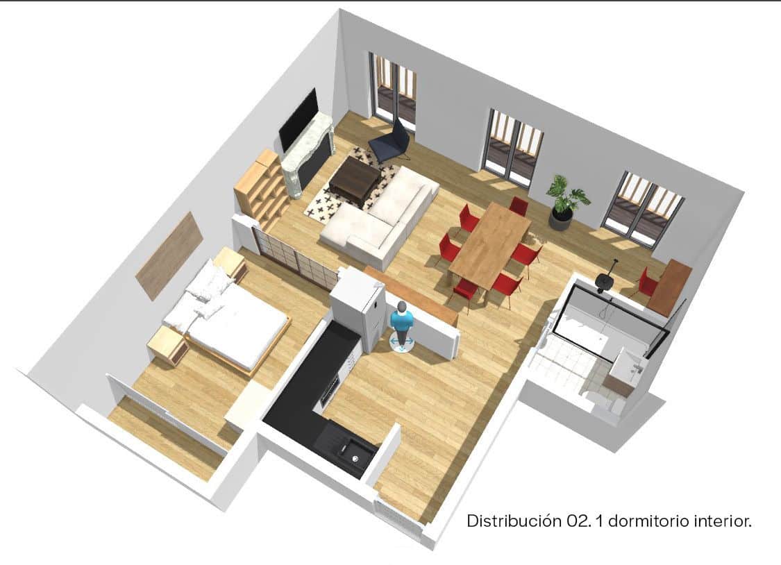 1 sypialnia Mieszkanie na sprzedaż w Miasto Madryt - 695 000 € (Ref: 9426532)