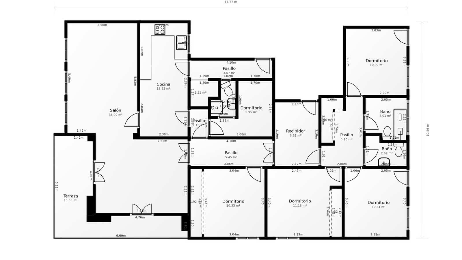 5 soveværelse Lejlighed til salg i Barcelona by med garage - € 1.245.000 (Ref: 9435022)