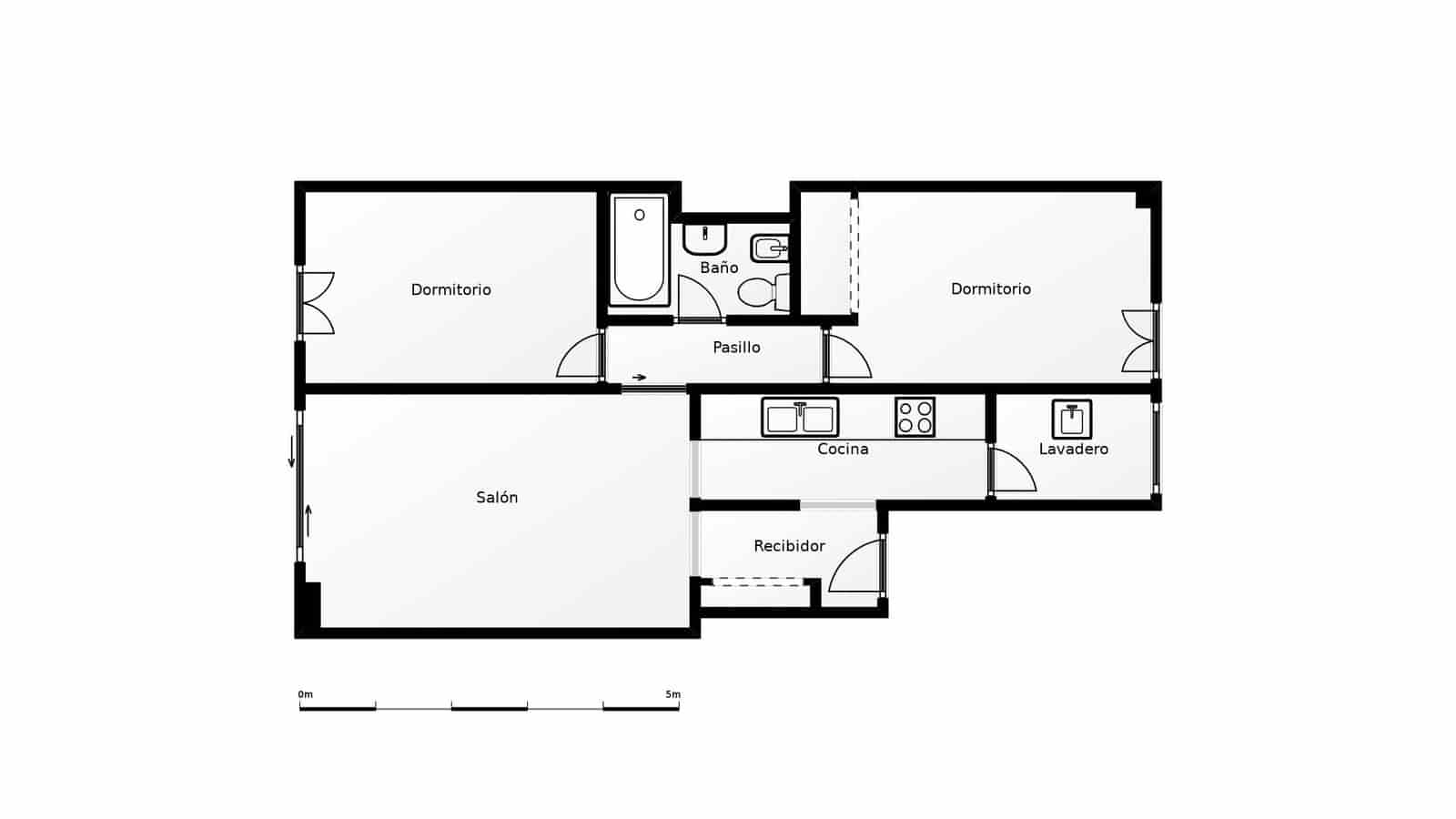 2 soveværelse Lejlighed til leje i Barcelona by - € 1.950 (Ref: 9444910)