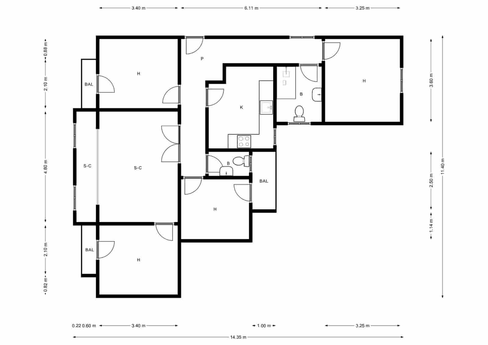 4 bedroom Flat for rent in Barcelona city with garage - € 2,168 (Ref: 9474256)