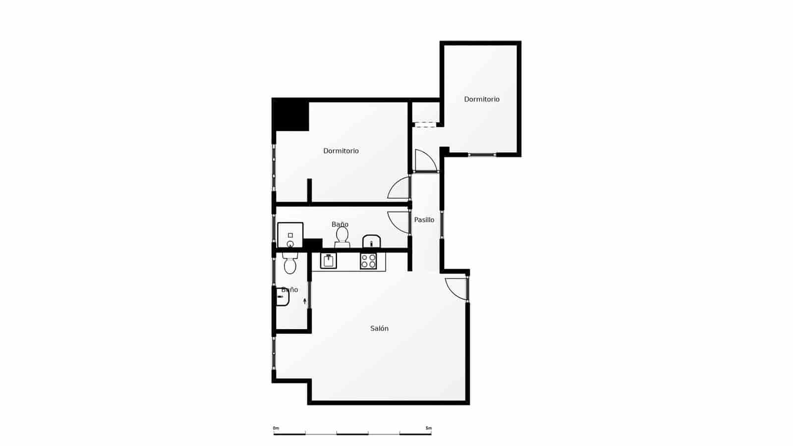 2 slaapkamer Flat te koop in Madrid stad - € 289.000 (Ref: 9553177)