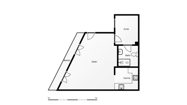 1 chambre Appartement à vendre à Sant Pere, Santa Caterina i La Ribera, Barcelone ville - 325 000 € (Ref: 9566452)