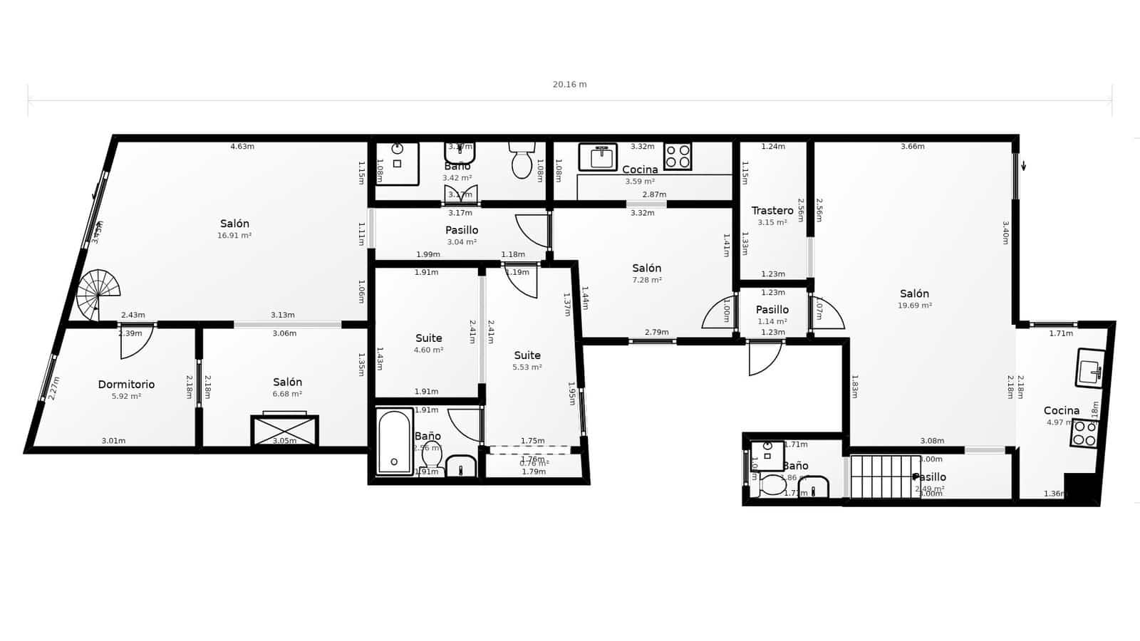 3 bedroom Flat for sale in Barcelona city - € 425,000 (Ref: 9618709)
