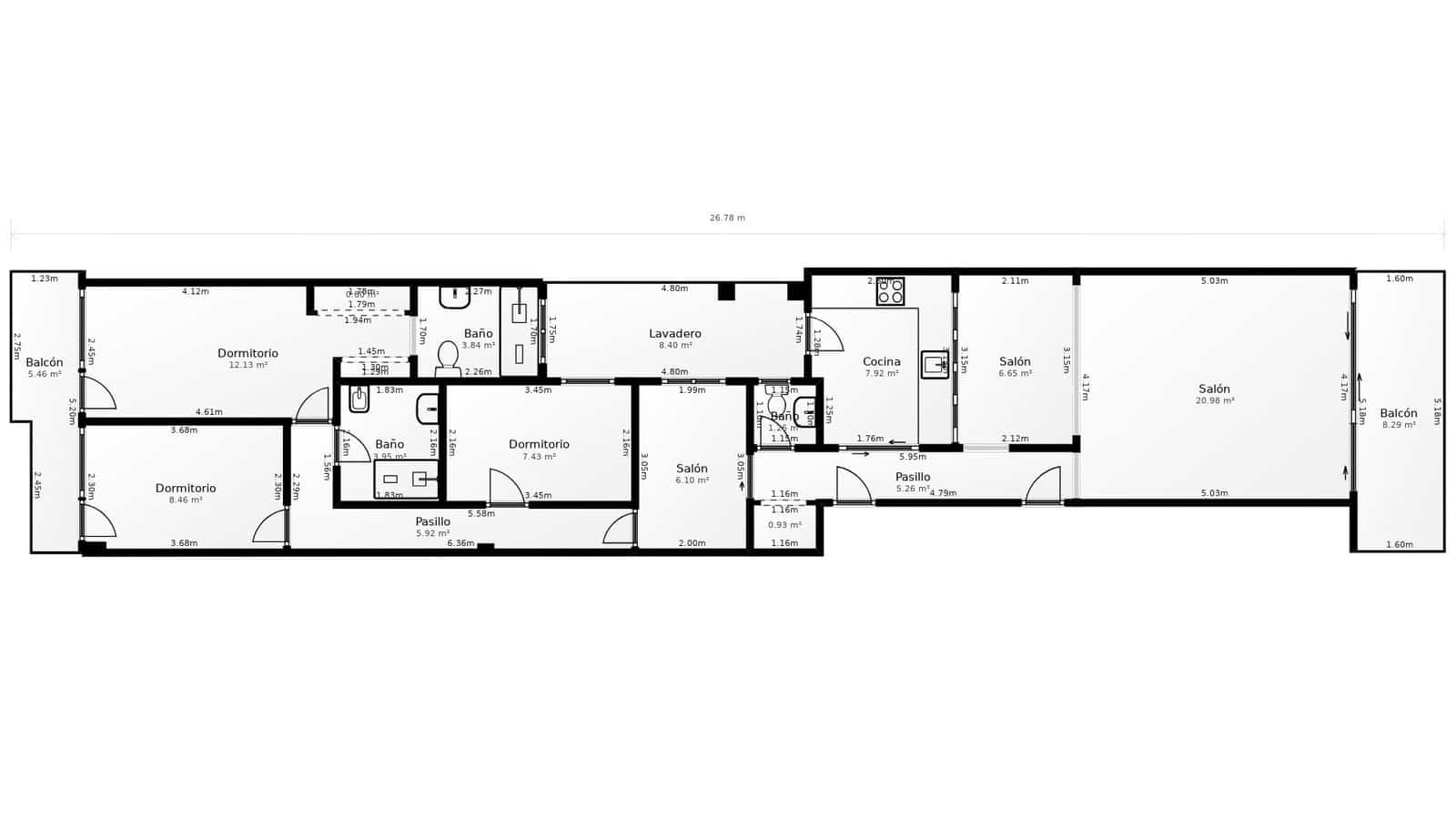 3 chambre Appartement à vendre à Barcelone ville avec garage - 1 250 000 € (Ref: 9632682)