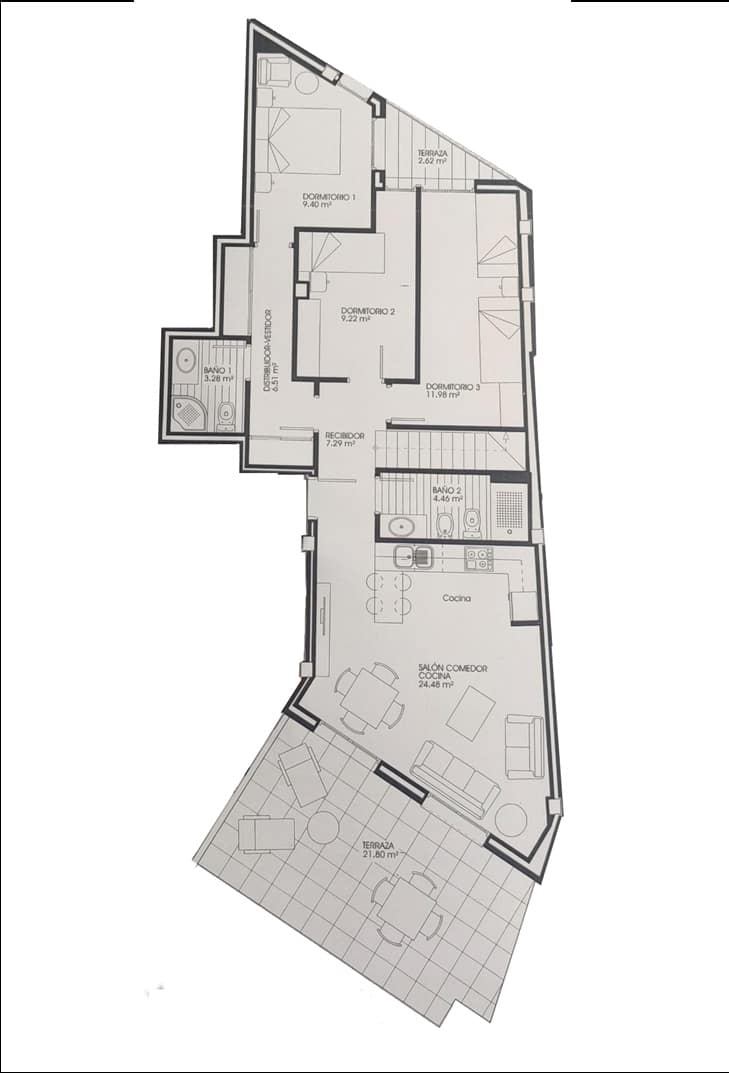 3 Zimmer Penthouse zu verkaufen in Albacete Stadt mit Pool - 433.000 € (Ref: 9678212)