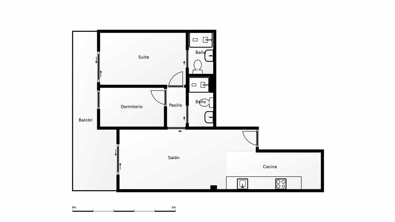 2 quarto Apartamento para arrendar em Barcelona cidade com garagem - 1 700 € (Ref: 9687542)