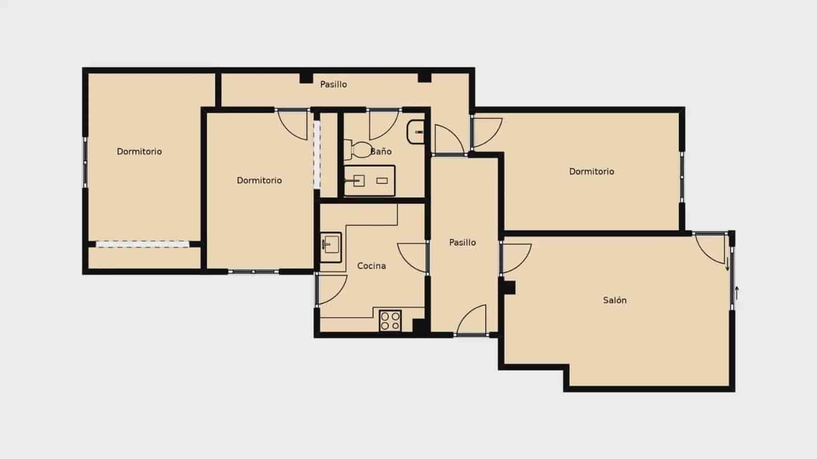 3 bedroom Flat for sale in Albacete city - € 215,000 (Ref: 9719318)