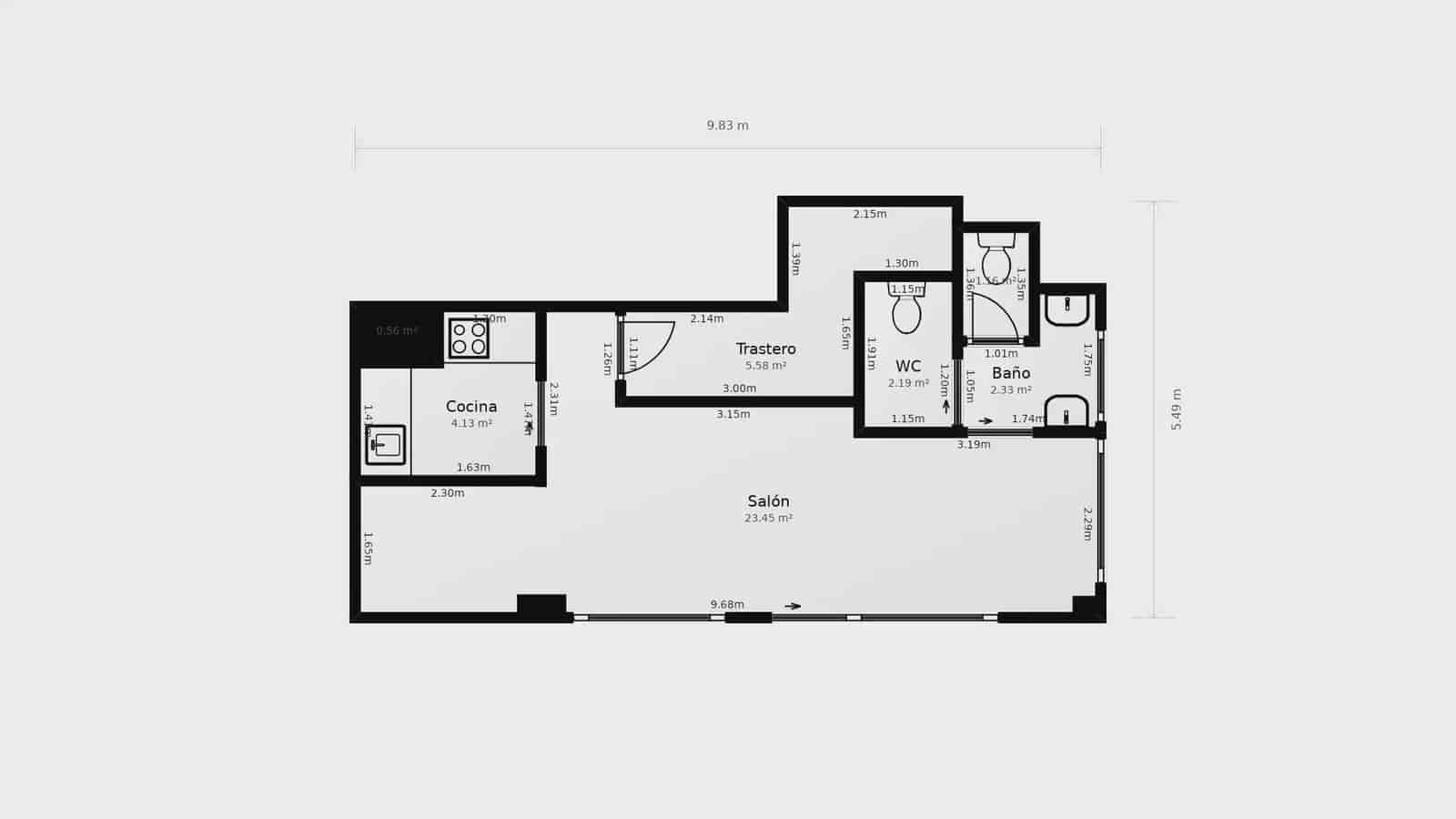 Erhverv til salg i Barcelona by - € 190.000 (Ref: 9784512)