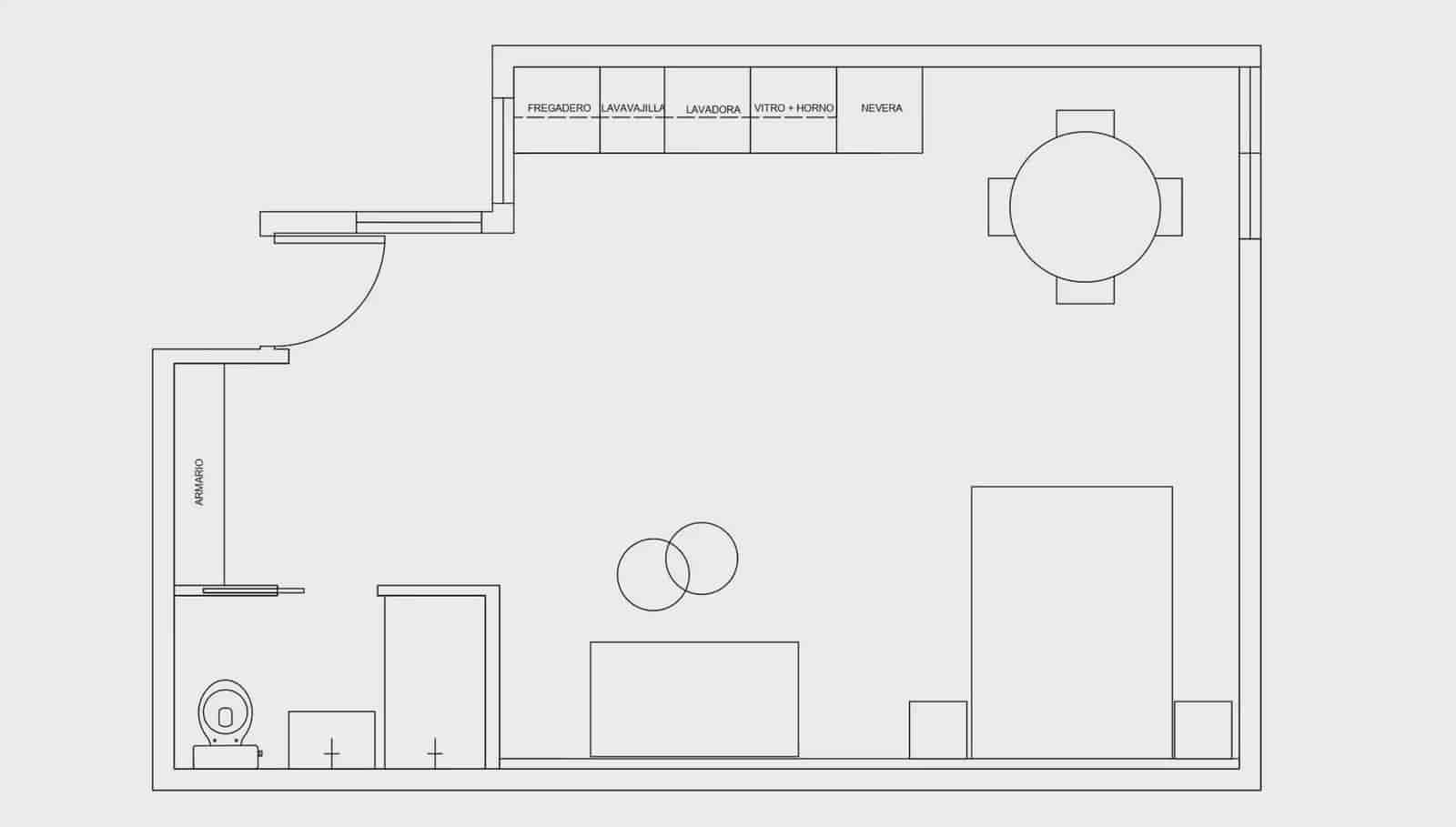 1 makuuhuone Asunto myytävänä paikassa Barcelona kaupunki - 150 000 € (Ref: 9789796)