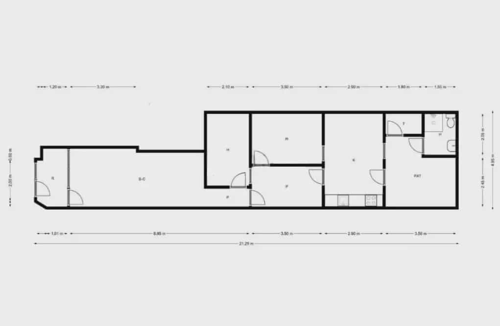 Piso de 3 habitaciones en Barcelona ciudad en venta - 349.000 € (Ref: 9797998)