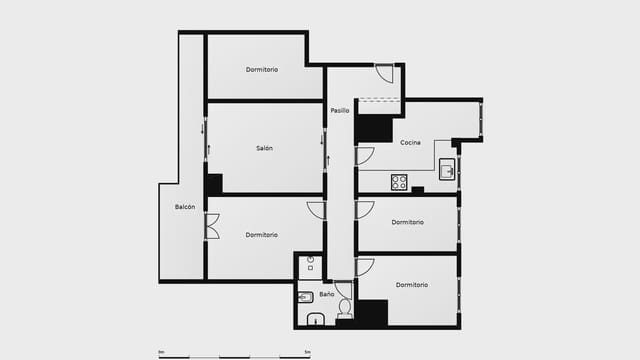 4 soverom Leilighet til salgs i Can Baró, Barcelona by med garasje - € 385 000 (Ref: 9809425)