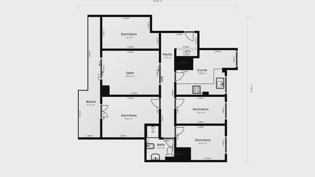 4 soverom Leilighet til salgs i Can Baró, Barcelona by med garasje - € 385 000 (Ref: 9809425)