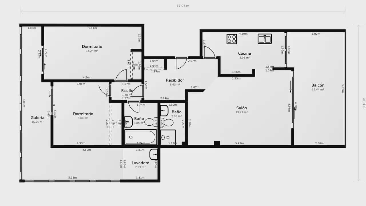 2 bedroom Flat for rent in Castelldefels with pool garage - € 1,655 (Ref: 9828037)