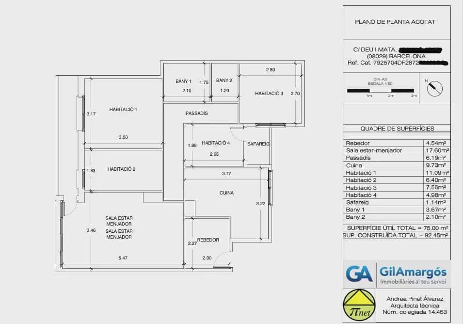 4 slaapkamer Flat te koop in Barcelona stad - € 640.000 (Ref: 9863854)