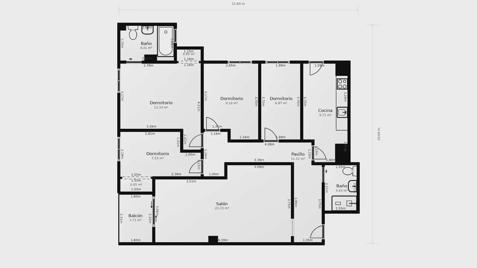 4 bedroom Flat for sale in Madrid city with pool - € 695,000 (Ref: 9921412)