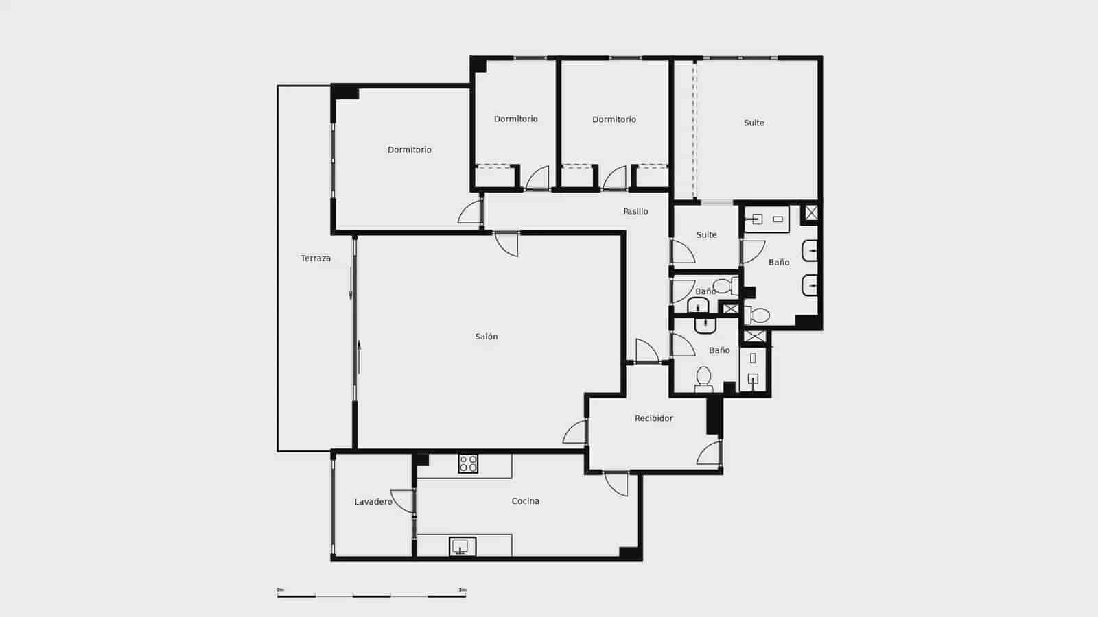 Piso de 4 habitaciones en Barcelona ciudad en alquiler con piscina garaje - 3.427 € (Ref: 9950368)