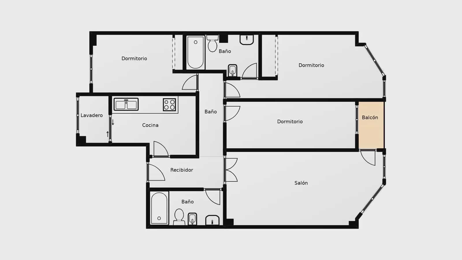 3 bedroom Flat for sale in Albacete city - € 249,900 (Ref: 9953582)