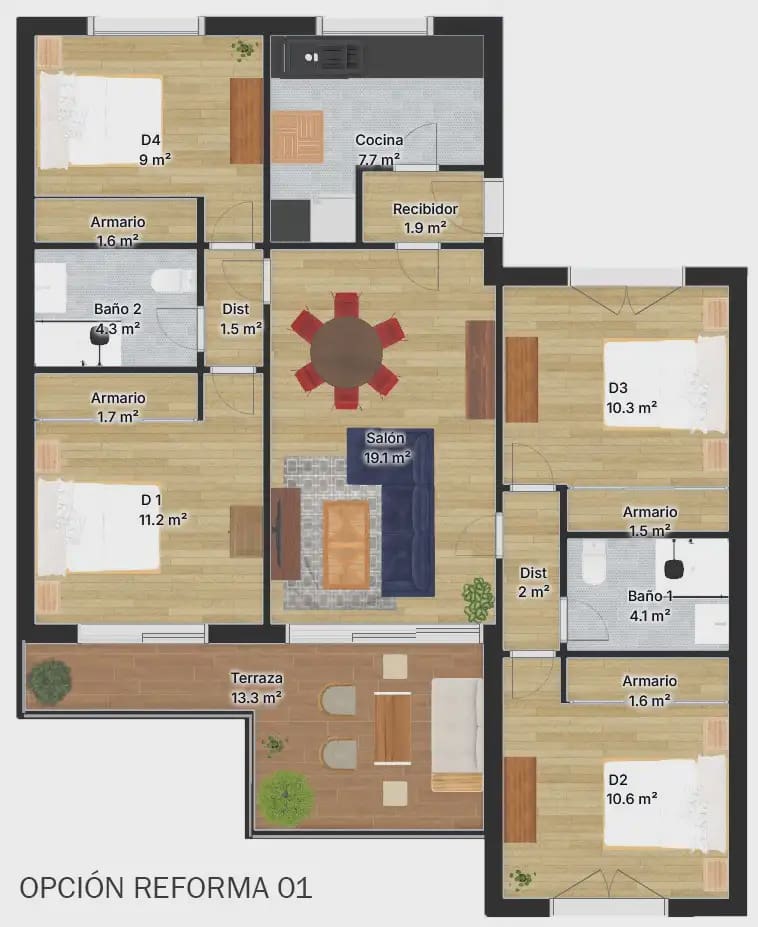 4 soveværelse Lejlighed til salg i Hoyo de Manzanares med garage - € 390.000 (Ref: 9977662)