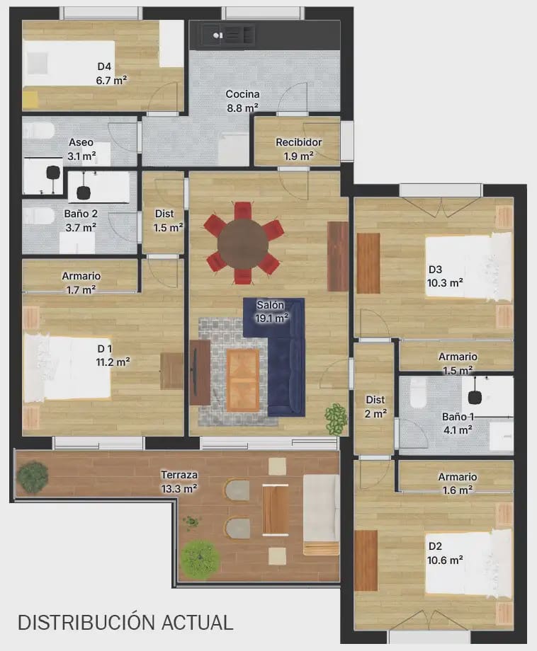 4 soveværelse Lejlighed til salg i Hoyo de Manzanares med garage - € 390.000 (Ref: 9977662)