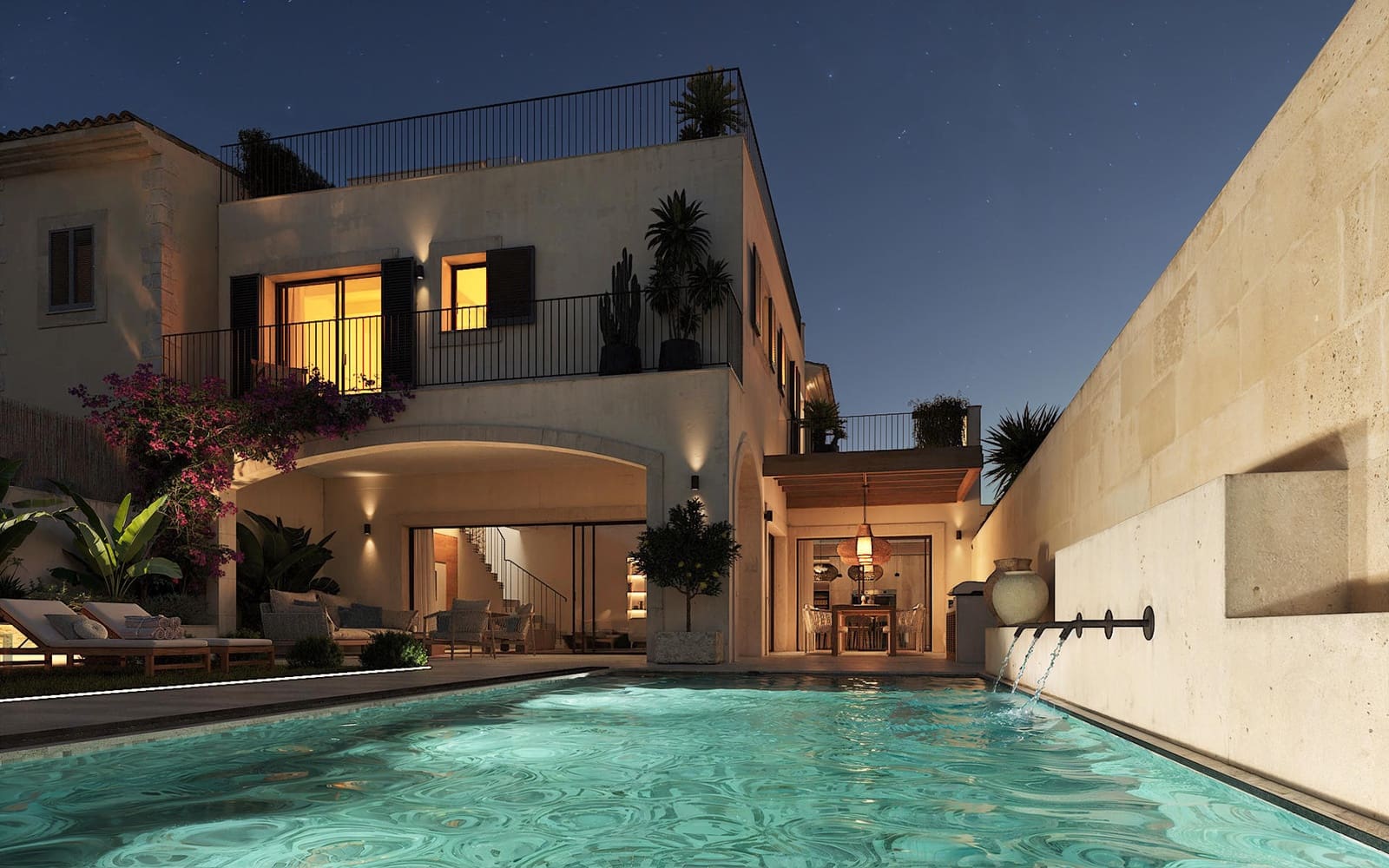 3 soveværelse Byhus til salg i Ses Salines med swimmingpool garage - € 2.350.000 (Ref: 9064860)