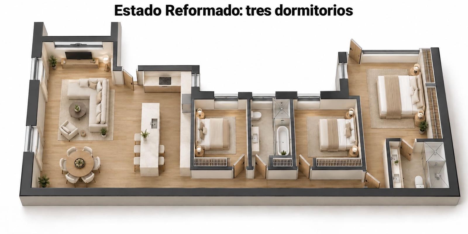 3 soveværelse Lejlighed til salg i Madrid by med garage - € 1.550.000 (Ref: 10072788)
