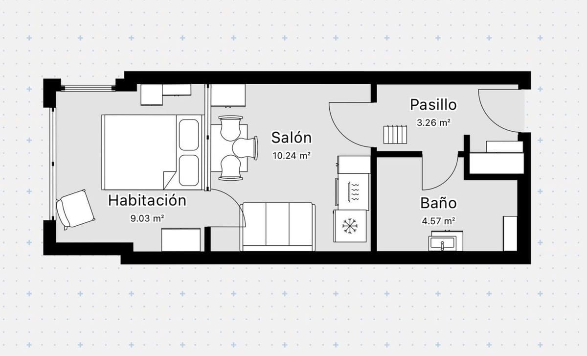 1 soverom Leilighet til salgs i Torremolinos - € 149 900 (Ref: 9878157)