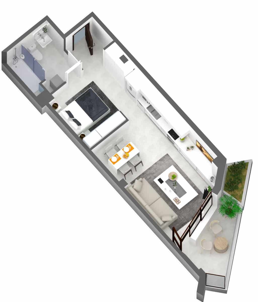 Studio til salg i Las Palmas de Gran Canaria - € 270.000 (Ref: 9029580)