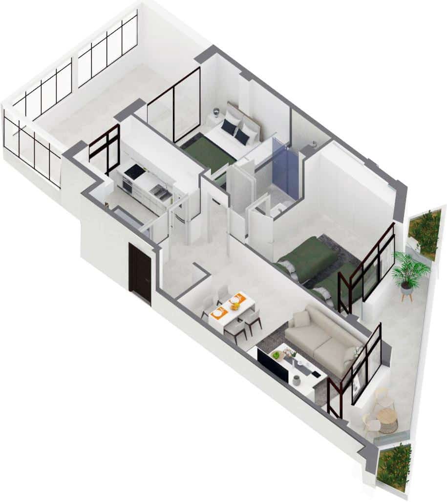 2 soverom Leilighet til salgs i Las Palmas de Gran Canaria - € 390 000 (Ref: 9029584)