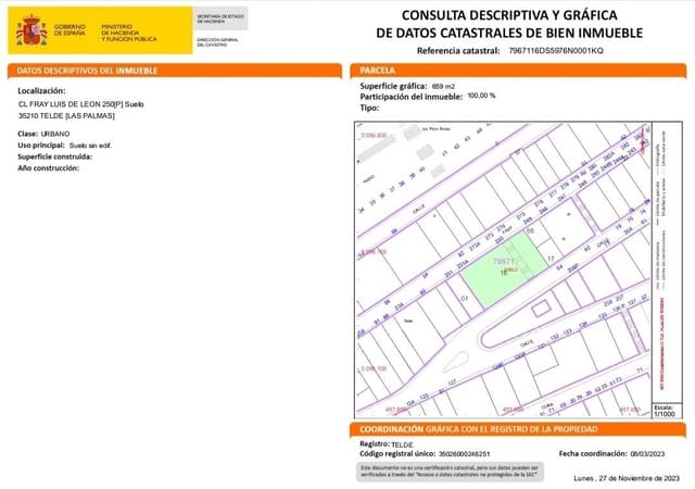 Terrain à Bâtir à vendre à Telde - 240 000 € (Ref: 9551601)