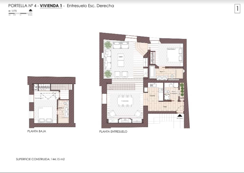 Apartamento de 2 habitaciones en Palma de Mallorca en venta - 1.235.000 € (Ref: 7600963)