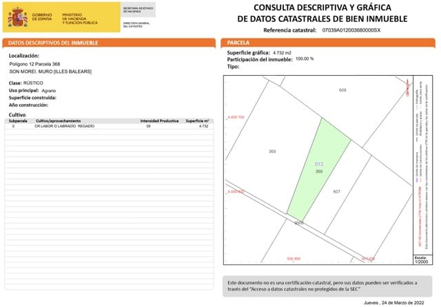 Undeveloped Land for sale in Muro - € 300,000 (Ref: 7699040)
