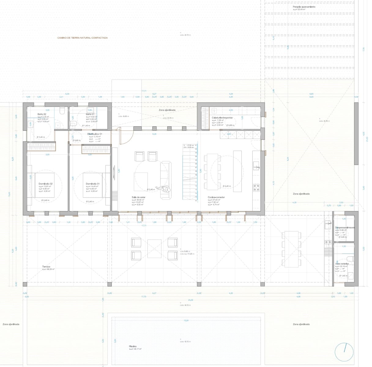 Grunde uden byggetilladelser til salg i Muro - € 250.000 (Ref: 7699041)