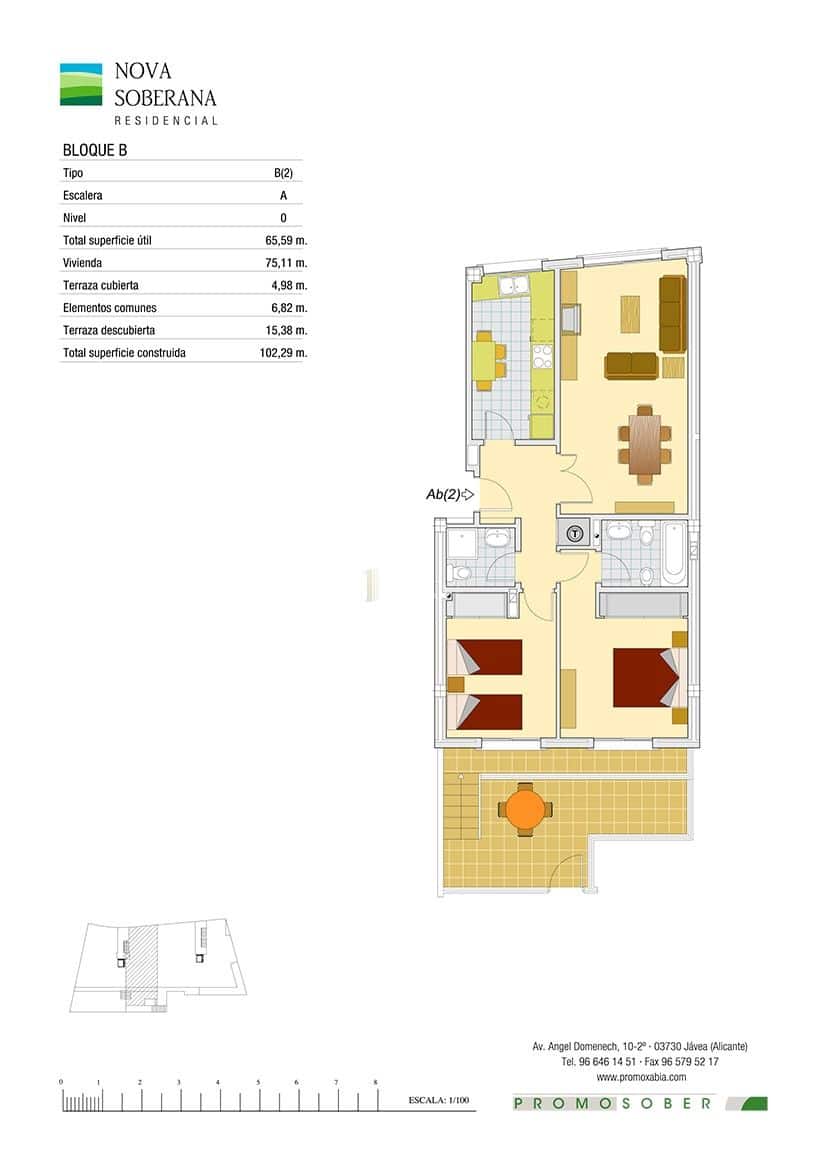 2 slaapkamer Appartement te koop in Javea / Xabia met zwembad - € 279.950 (Ref: 9863876)