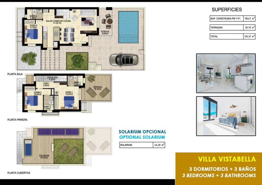3 chambre Villa/Maison à vendre à Jacarilla avec piscine - 395 000 € (Ref: 10075453)
