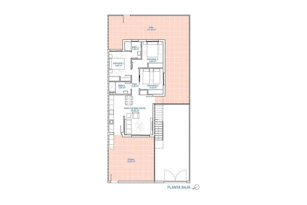 3 soveværelse Lejlighed til salg i Pilar de la Horadada med swimmingpool - € 294.900 (Ref: 10075454)