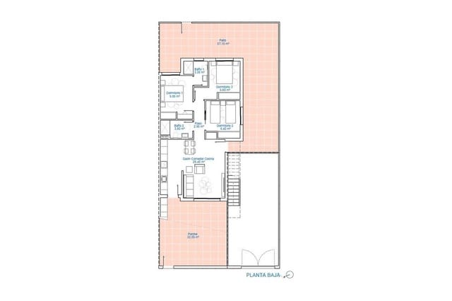 3 sovrum Lägenhet till salu i Pilar de la Horadada med pool - 294 900 € (Ref: 10075454)