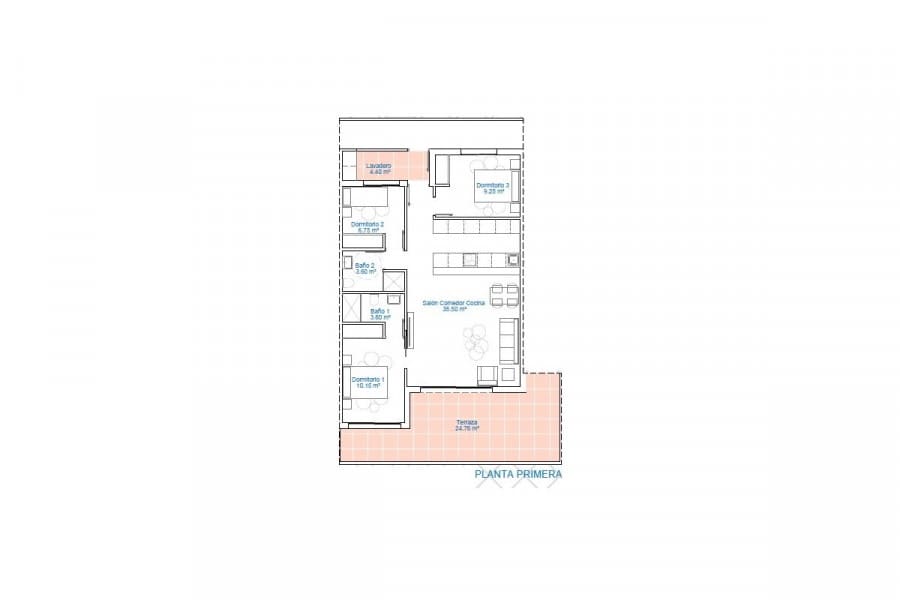3 soveværelse Lejlighed til salg i Pilar de la Horadada med swimmingpool - € 294.900 (Ref: 10075454)