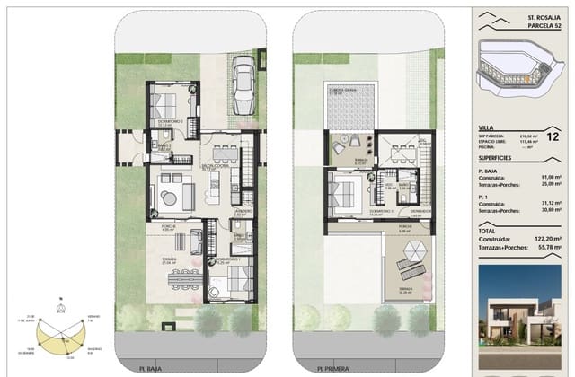 Chalet de 3 habitaciones en Torre-Pacheco en venta con piscina garaje - 499.900 € (Ref: 8549652)