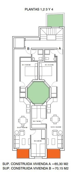 2 bedroom Apartment for sale in Torrevieja with pool - € 179,300 (Ref: 8683872)