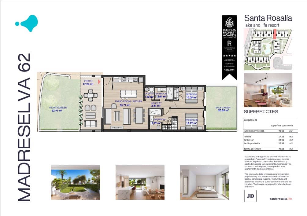2 soverom Bungalow til salgs i Torre-Pacheco med svømmebasseng - € 310 000 (Ref: 8752071)