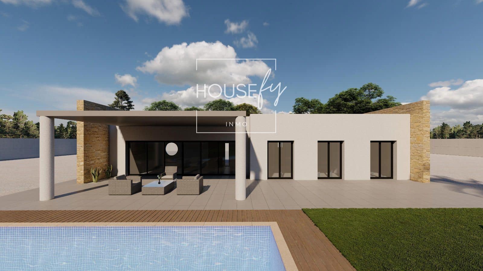 3 Zimmer Villa zu verkaufen in Pinoso mit Pool - 365.000 € (Ref: 9544020)