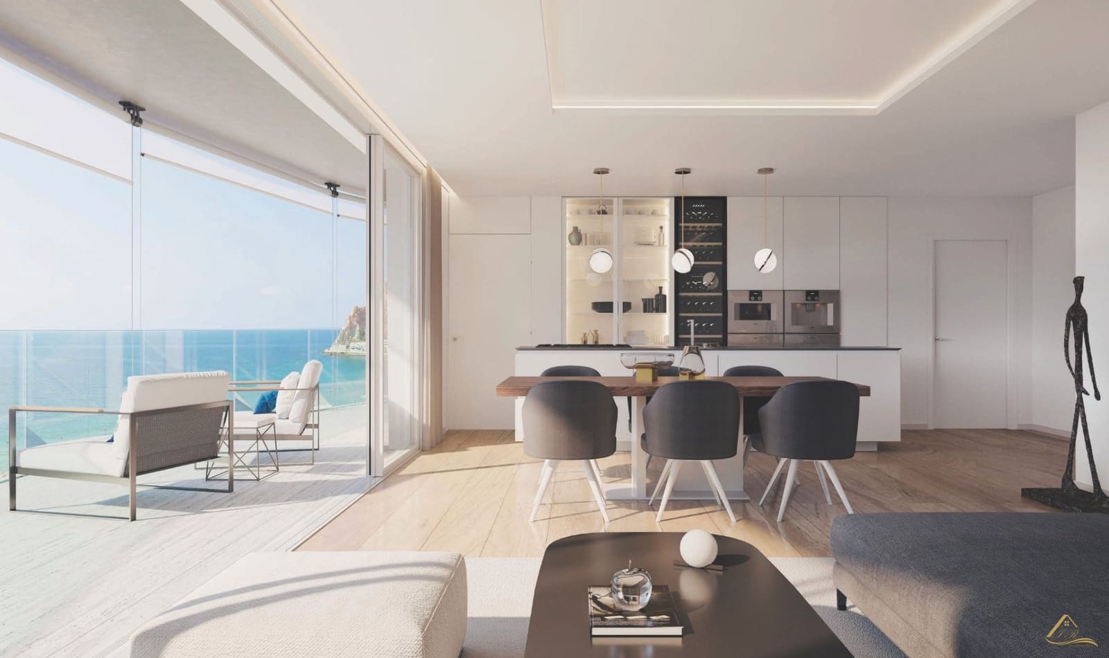 2 quarto Apartamento para venda em Benidorm com piscina garagem - 1 100 000 € (Ref: 9296142)