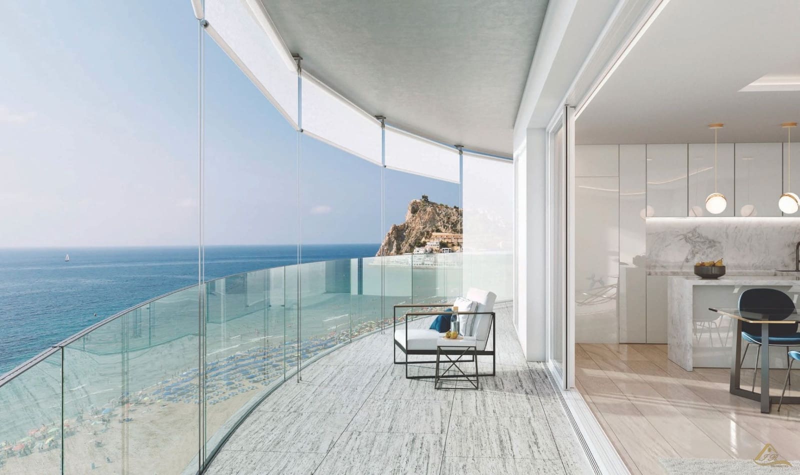 2 quarto Apartamento para venda em Benidorm com piscina garagem - 1 100 000 € (Ref: 9296142)