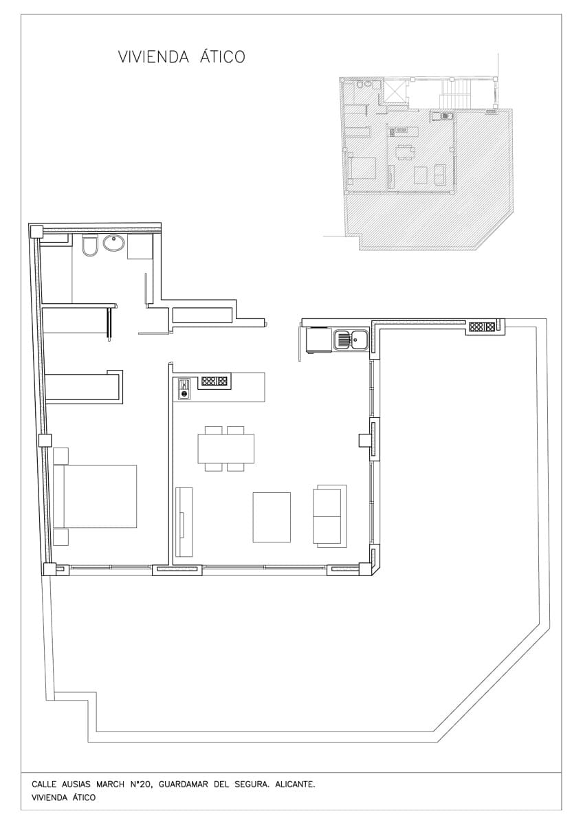 1 sovrum Takvåning till salu i Guardamar del Segura med pool - 339 500 € (Ref: 10130924)