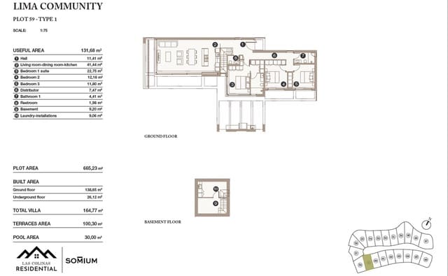 3 sovrum Villa till salu i Las Colinas Golf, Orihuela med pool - 1 090 000 € (Ref: 9691514)