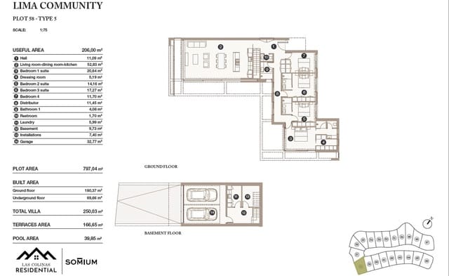 3 soveværelse Villa til salg i Las Colinas Golf, Orihuela med swimmingpool - € 1.575.000 (Ref: 9694313)