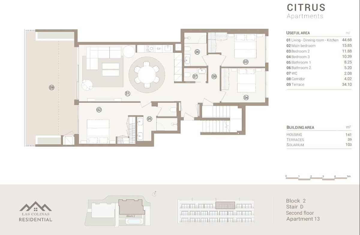 3 soveværelse Penthouse til salg i Las Colinas Golf med swimmingpool garage - € 935.000 (Ref: 9694315)