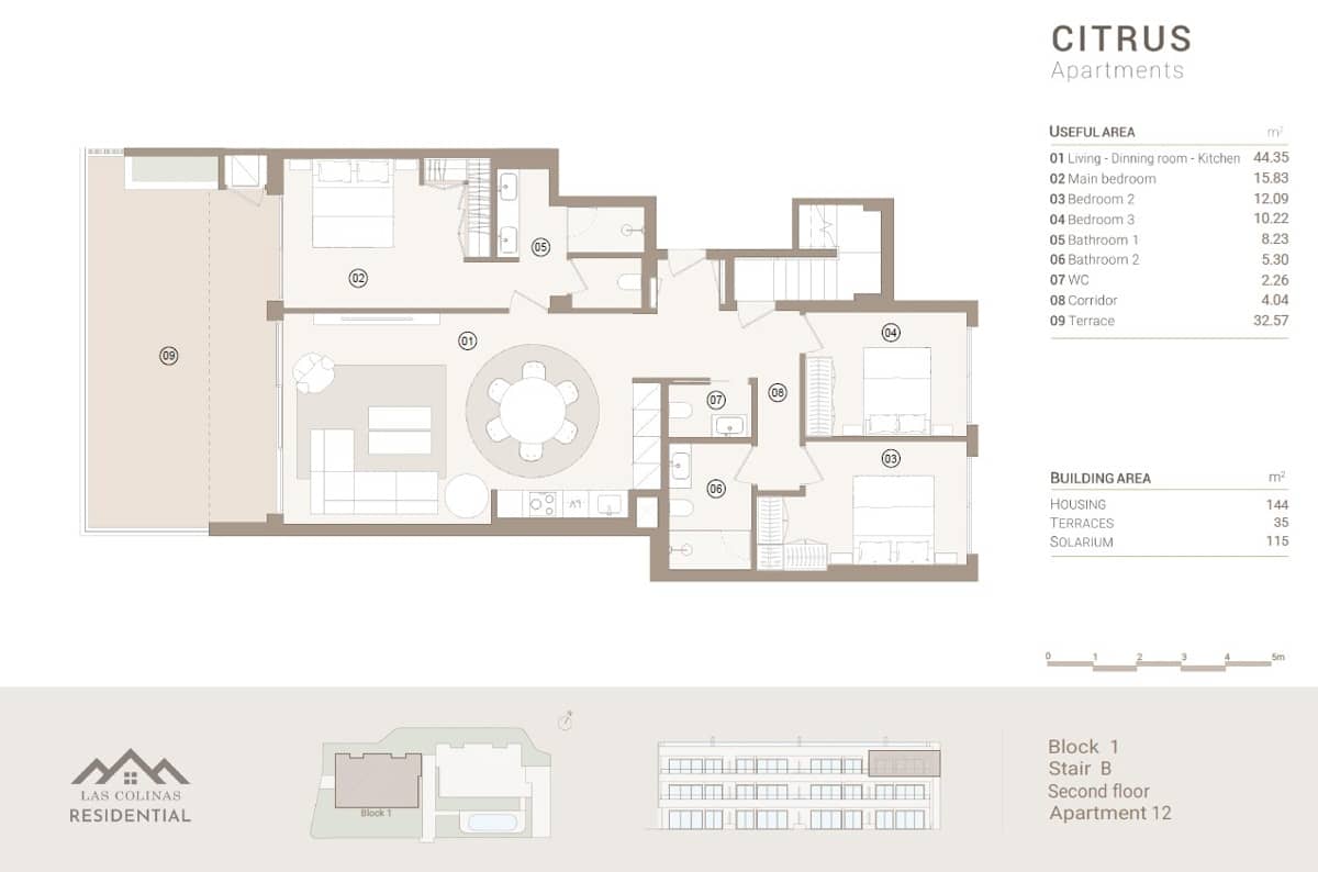 3 camera da letto Attico in vendita in Dehesa de Campoamor con piscina - 955.000 € (Rif: 9694318)