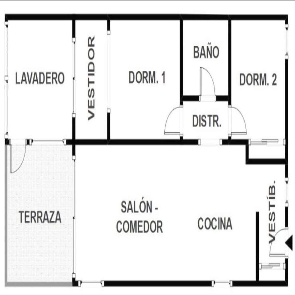 Apartamento de 2 habitaciones en Buenas Noches en venta - 259.000 € (Ref: 9364023)